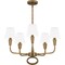 Quoizel Mallory Chandelier 5 Lights Weathered Brass MAO5026WS - alternate 3